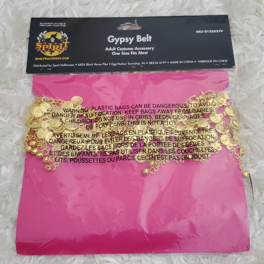 Spirit Gypsy Belt Gold One Size Fits Most - Picture 3 of 4